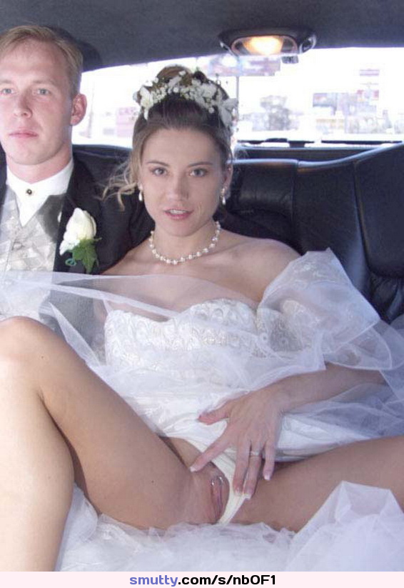 Weddingdress Bride Pantiesaside Legsspreadwide Flashingpussy 5282