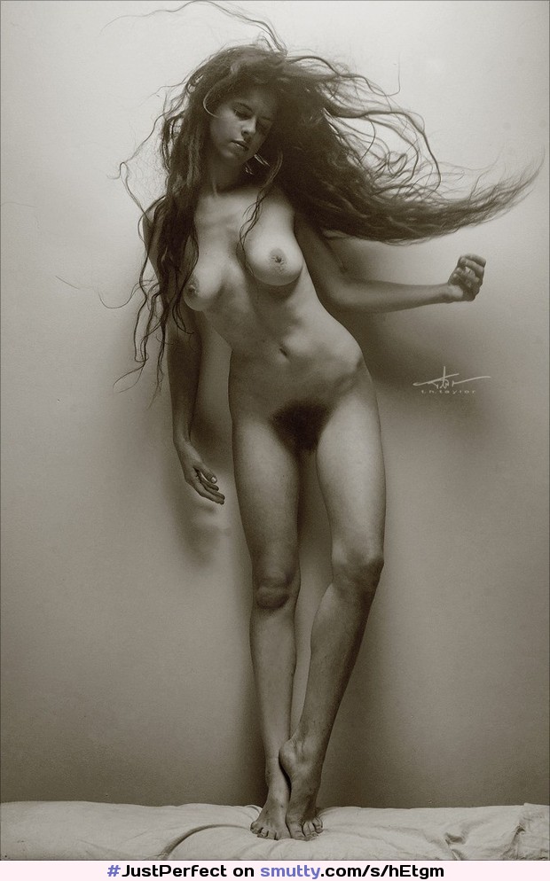 #KelseyDylan #nude #longhair #hairypussy #monochrome