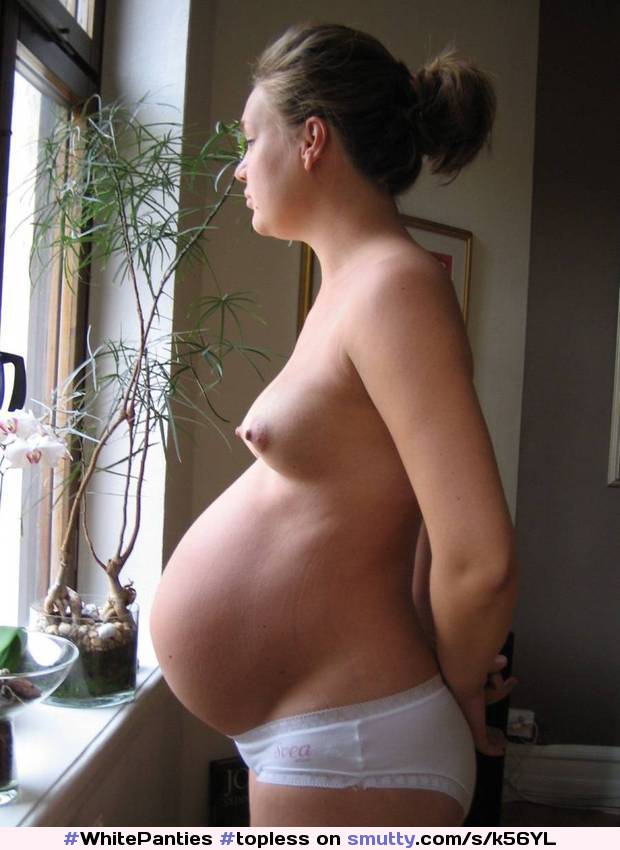 #topless #pregnant #cutie #window