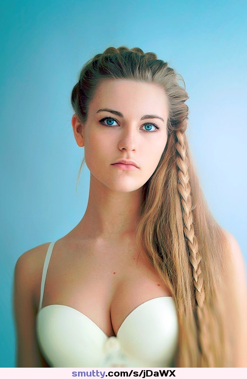 #longhair #blonde #braids #perfection #wow #perfect #blueeyes #busty #nonnude #bra #lovely