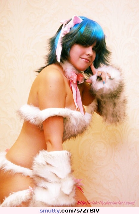 #Luscious #Furry #Cosplay #Kitty #Cat #Sexy #Adorable #Pink #BLue #Costume