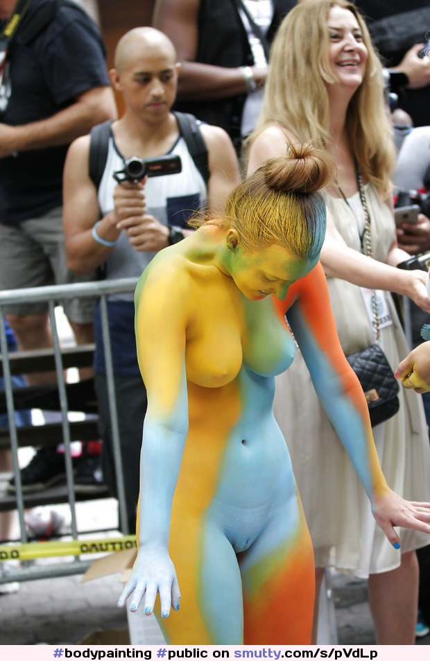 paint Nude public body in