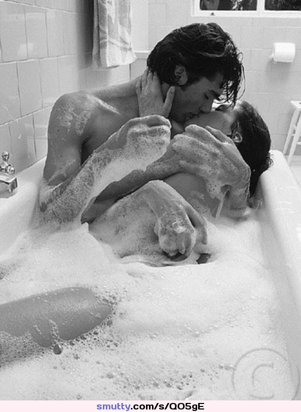 #couple #love #BlackAndWhite #sensual #sensualcouple #passion #passionate #bathroom #soapy #bathroom #kiss #kissing