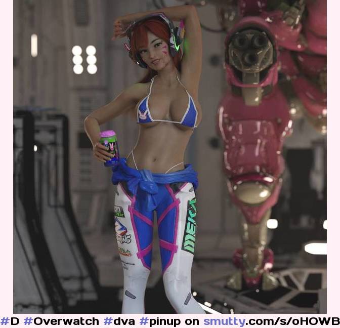 #Overwatch #dva #pinup #videogame #minibikini #3d #sexy #fanart #overwatch