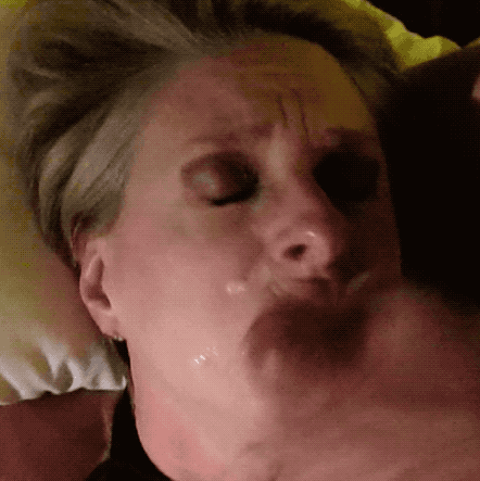 #cumslutbeth Beth takes a huge load of cum over her face #cum #facial #swallow #blowjob