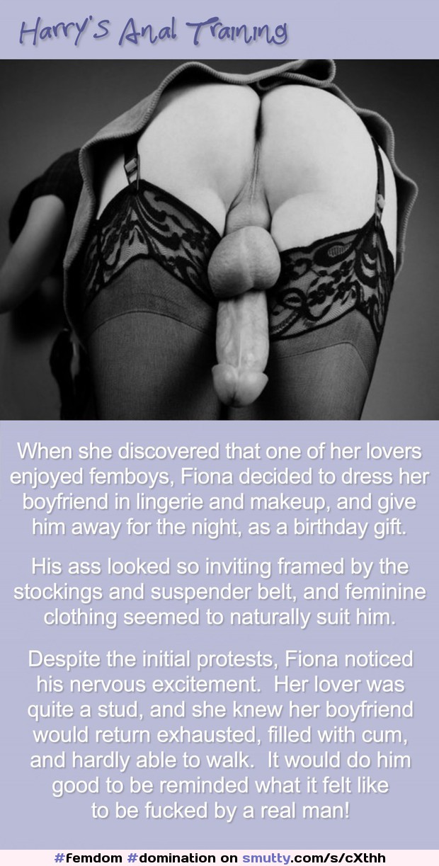 Harry's Anal Training
#femdom #domination #training #sissy #sissified #analtraining #anal #stockings #crossdresser #ass #bi #gay #caption