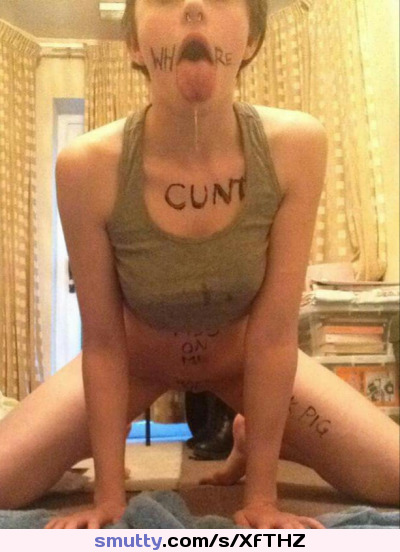 #fuckmeat #fuckpig #bodywritting #drool #whore #slut #cunt #desperate #pleaseloveme