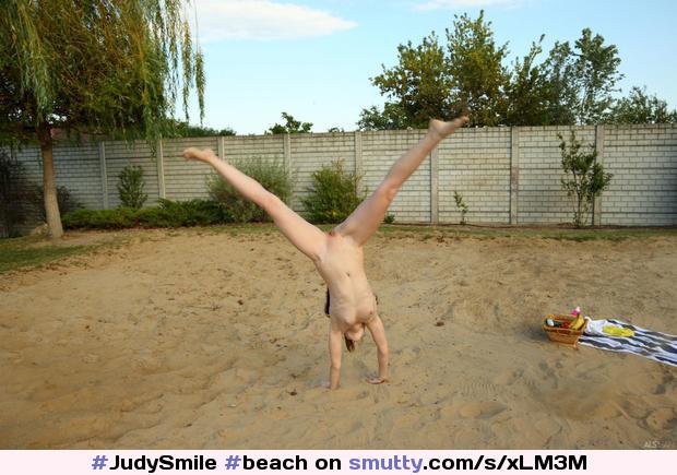 #JudySmile #beach #readhead #shavedpussy #wheel #gymnastics