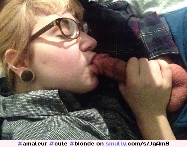#amateur
#cute
#blonde
#kissingcock
#KissingCockHead
#blowjob
#cockInHand
#glasses