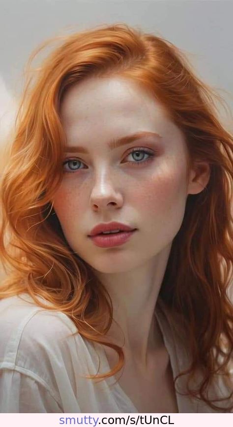 #beauty#eyes#redhead#freckles#lipsapart