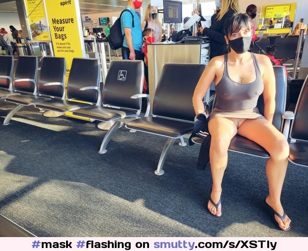 Caption. and 1 other. #flashingpussy. #erasernipples. #flashing. #airport. 