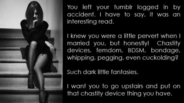 #MistressLove #Nylons #Busted #Humiliation #Tumblr #BDSM #Caption #BlackAndWhite