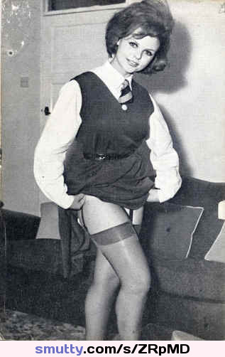 #BlackAndWhite#vintage#vintageporn#retro#retroporn#Sohoporn#stockings#tie#schooluniform
