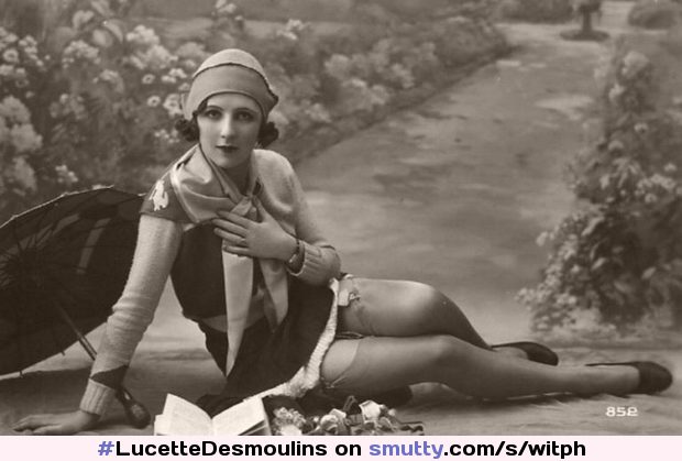 #LucetteDesmoulins#vintage#vintageporn#vintagesmut#retro#1920s#BlackAndWhite#sepia#SepiaImage#french