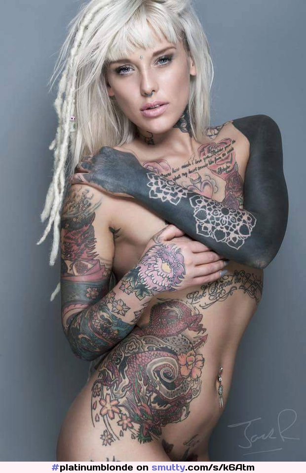 #platinumblonde #tattoos #alternativegirls #gorgeous #perfect #nude