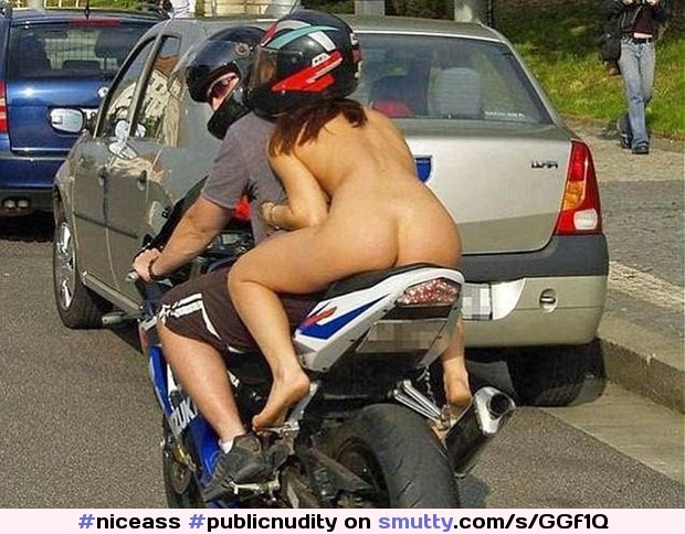 #publicnudity#motorcycle#exposed#niceass