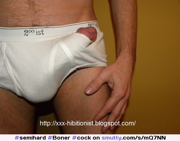 #semihard #Boner #cock #whitejocks #whiteunderwear #circumcised #erection #suckable #underwear #penis #cockhead #yummycock