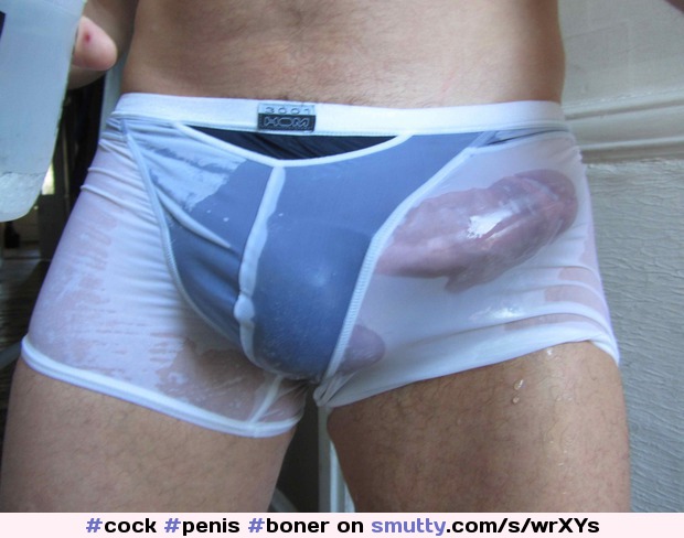 #cock #penis #boner #seethru #wetcock #erection #amateur #hardcock #circumcised #closeup #cockpic #hardon #athome #bulge