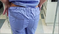 #ass #trousersdown #nurse #assreveal #nopanties #gif #nopanties