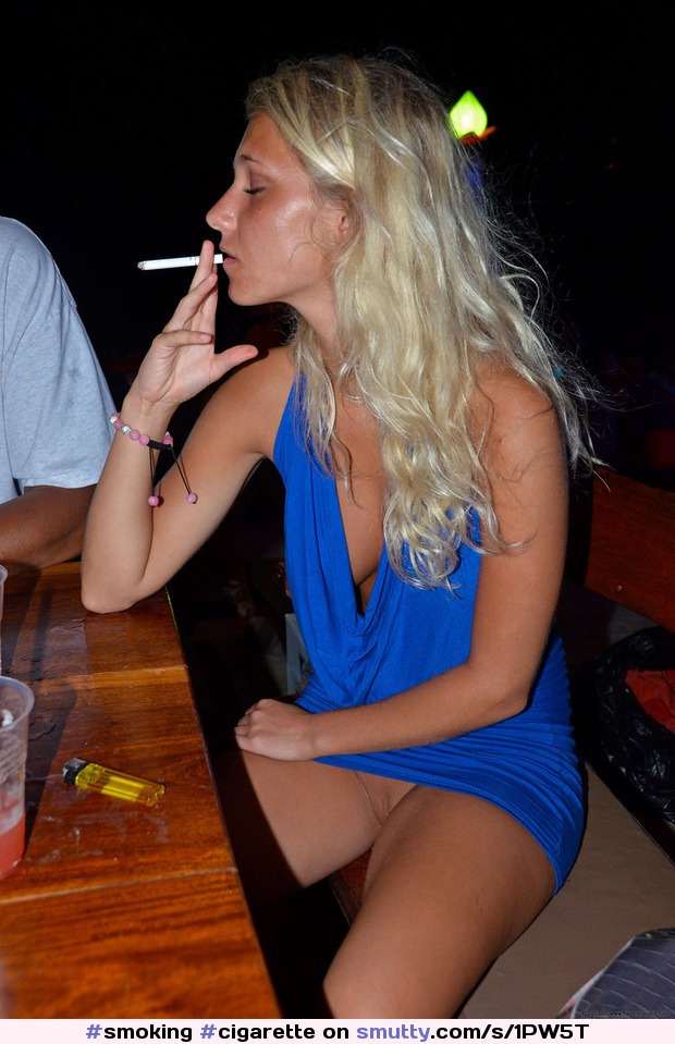in Girls public smoking
