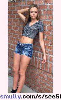 sexy #young #teen #nonnude #wonderifmycockwouldfit #midriff #jeanshorts #countrygirl