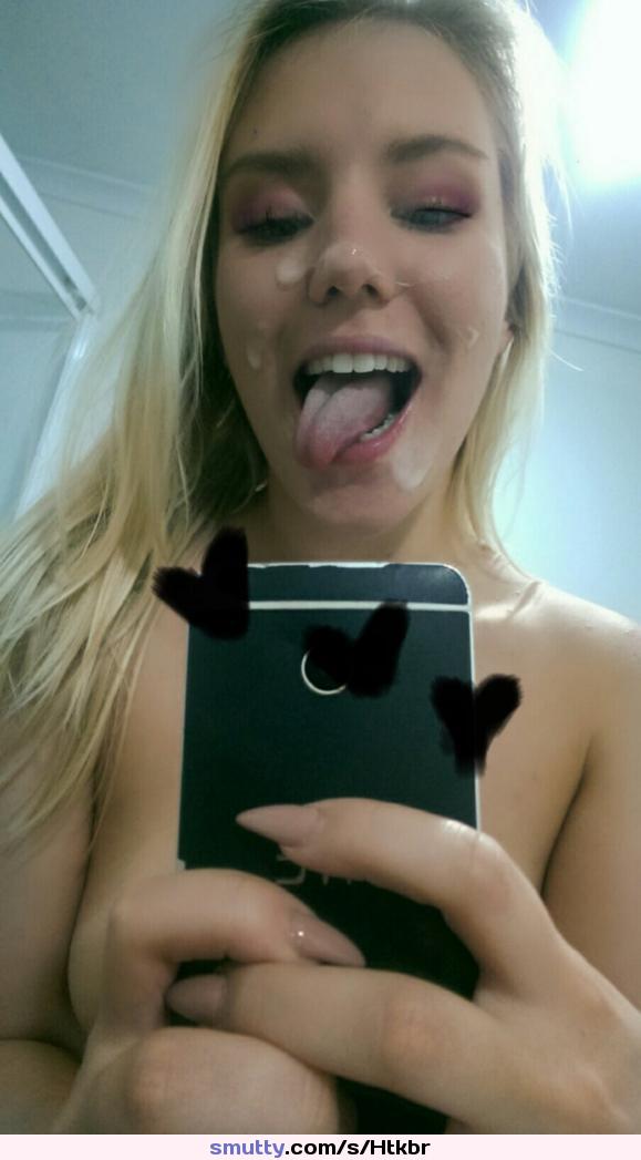 #blonde #selfie #boobs #tits #cumshot #cumface #cum #sexy #girl #teen #whore #daddygirl 