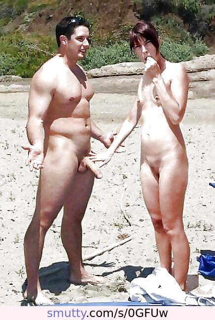 #nudist #couple #boner #erection