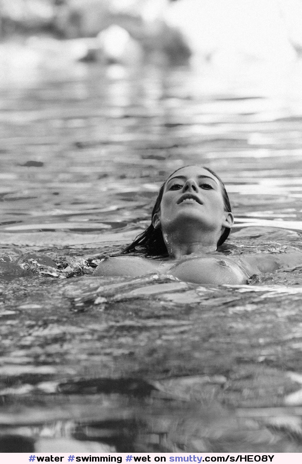Water Swimming Wet Blackandwhite Sensual Boobs Beautiful