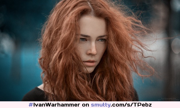 by #IvanWarhammer #portrait #redhead #gorgeous #eyes #sensual #beauty #eyes #lips #seductive #feminine #nonnude