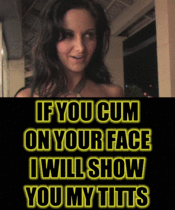 #femdom #gif #instructions #caption #tits #joi #cuminownface