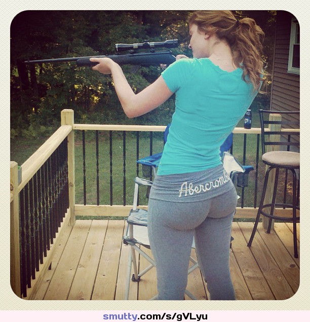 Armed And Dangerous In Yoga Pants #pawg #curvy #thick #hot #babe #sexy #amateur #booty #ass #bigass #whooty