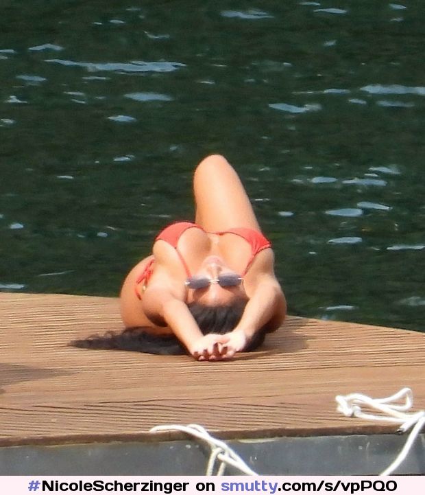 Nicole Scherzinger in a Red Bikini in Italy 06/29/2021 #NicoleScherzinger