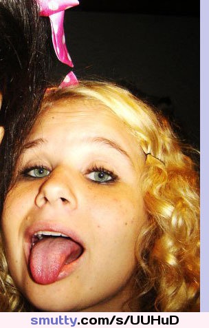 An image #cute #teen #blonde #teenslut #brastrap #brastrapoffshoulder #teen #wannafuckher #cutetits #yuniexell #blondeteen #tongueout