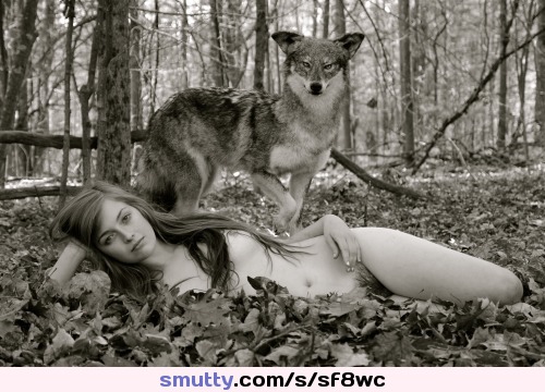 #BEAUTYANDTHEBEAST #BriannaFern #nude #wolf #outdoors #forest #forestnymph #BlackAndWhite #lyingonside #CLRBF #CLRBBlackAndWhite #Tale