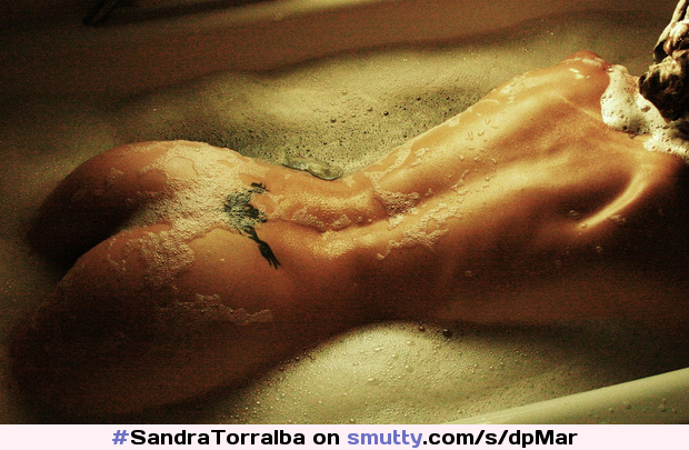 #SandraTorralba #bathtub #wet #artistic #artnude #foam #bathfoam #bubblebath #hot #frombehind #ass