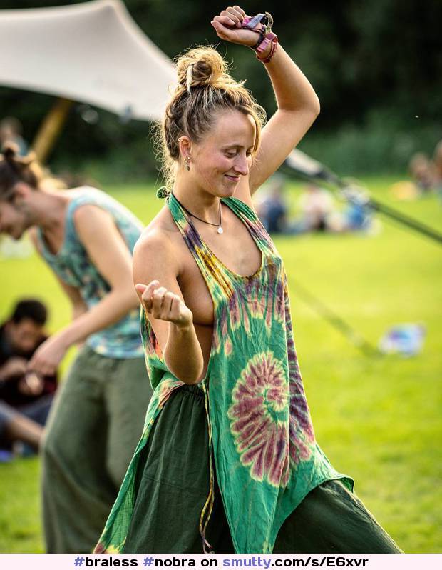 #braless #nobra #seethrough #festival #hippie #dancing #psy #trance #goa #bohemian #dressedforattention #sideboob