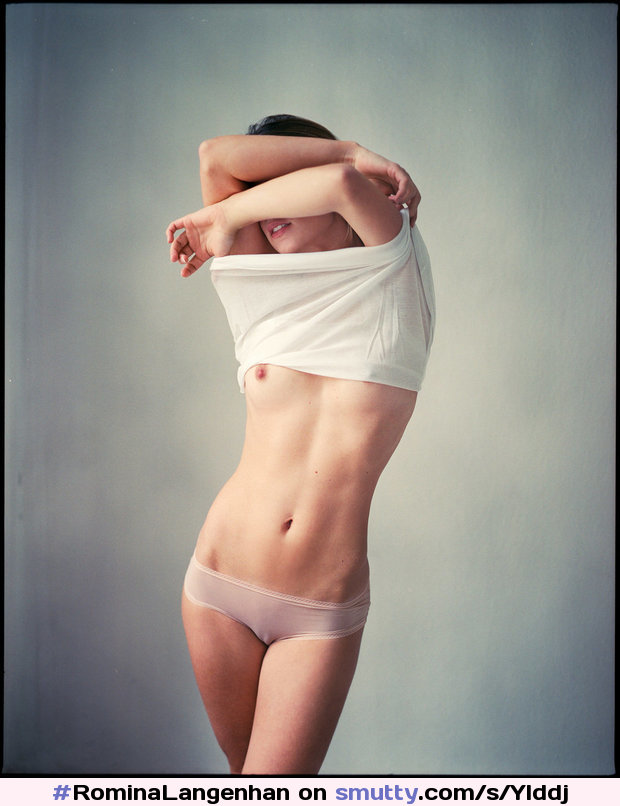 #RominaLangenhan by #HannesCaspar #seethrough #undressing #model #Modelposing