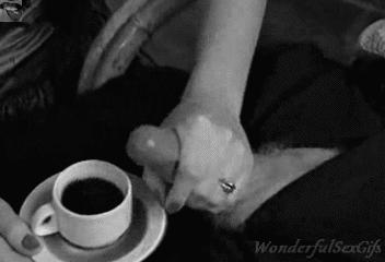 #handjob #gif #blackandwhite #coffee #cumincoffee #coffecrea