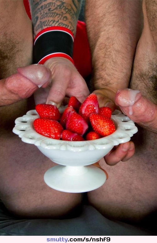 #cum #cumshot #cumonfood #foodsex #strawberries