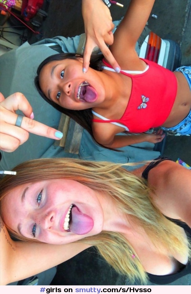 # tongues # out #girls