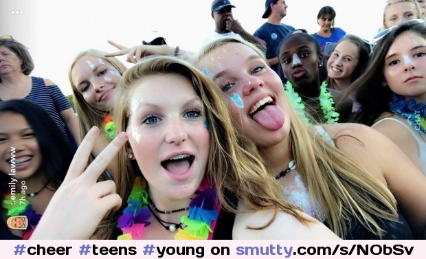 #cheer #teens #young #tongue #openmouth #sexy #cute