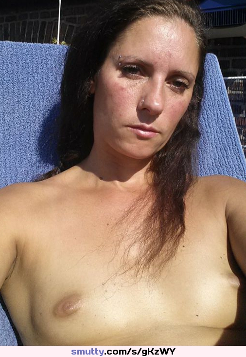 #tan #sunbathing #nipple #smalltits #littletits #flatchest #brunette