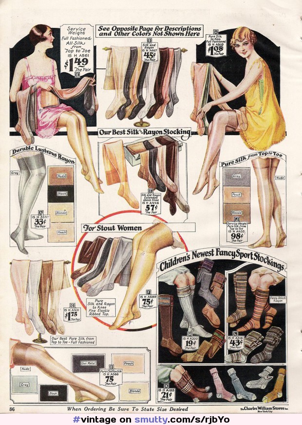 #vintage
1927 Stockings Catalog