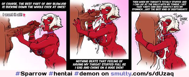 Hot demoness deepthroating #hentai #demon #demoness #deepthroat #cum #slut