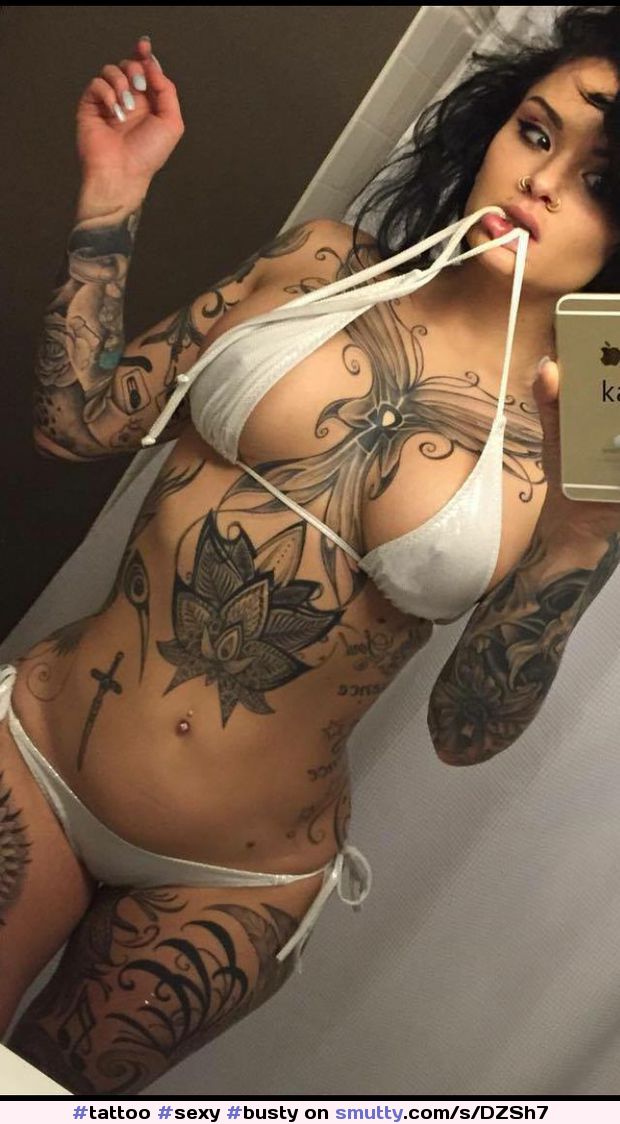 #tattoo #sexy #busty #brunette #ink #inkd