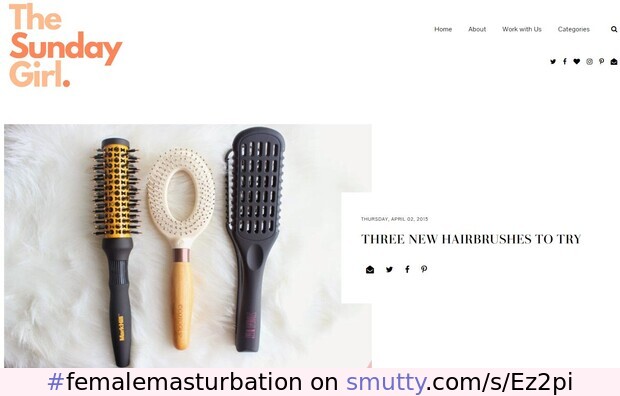 How best to try them? #femalemasturbation #tools #hairbrush