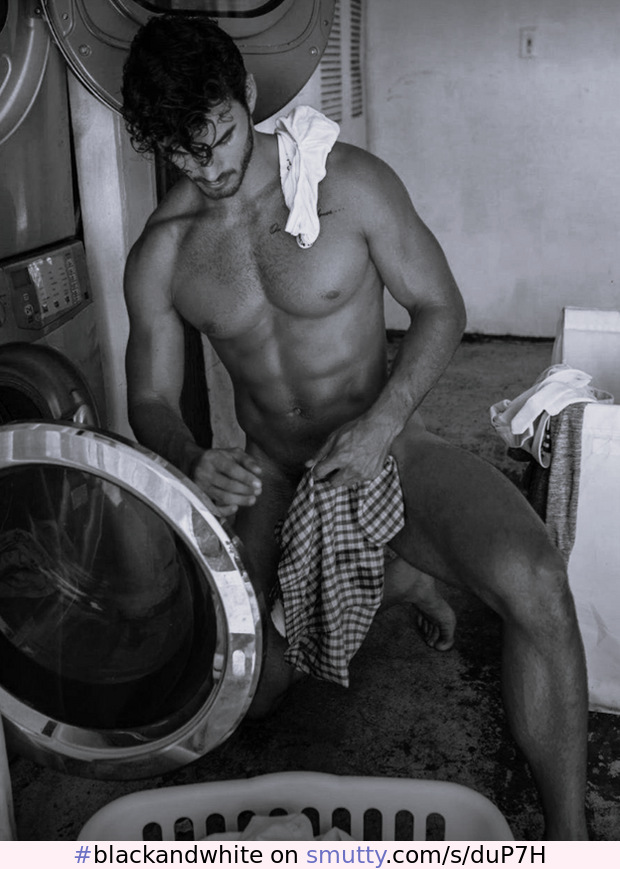 #blackandwhite #artistic #erotic #nudemale #malenude #laundry #suggestive