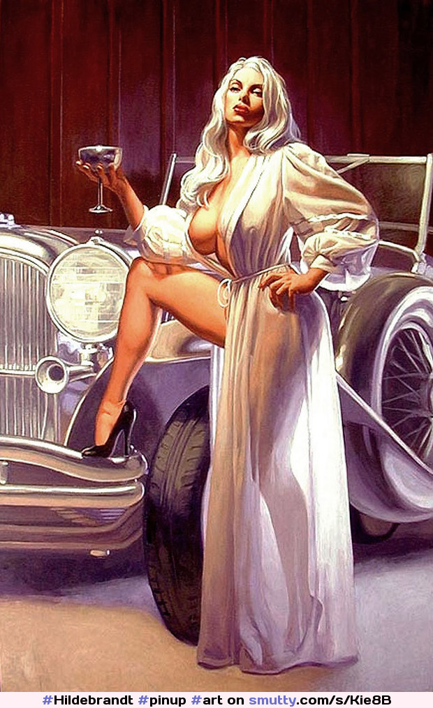 What do you think, should I dye my hair silver?  #Hildebrandt #pinup #art