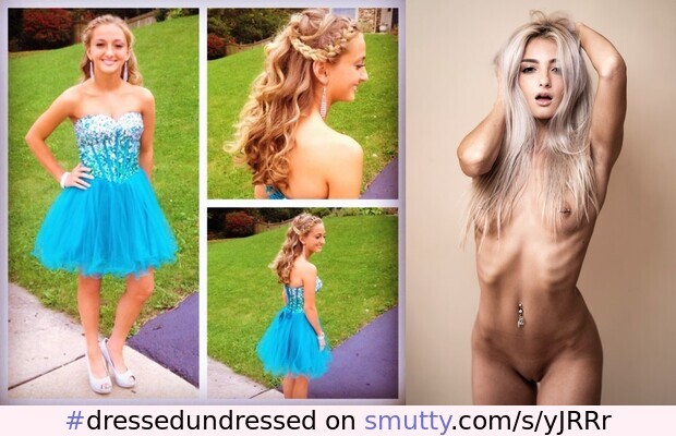 #dressedundressed #beforeandafter #prom #model #nude #smalltits #smallboobs