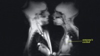 An #MRI of two excited people kissing... Love it!